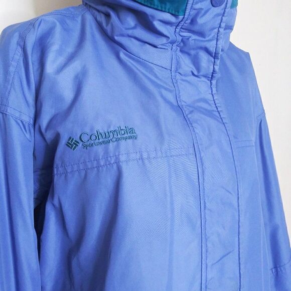 Vintage COLUMBIA Long's Peak 3 in 1 Winter Parka Color Block 2 Layer Coat Sz L - Picture 2 of 14